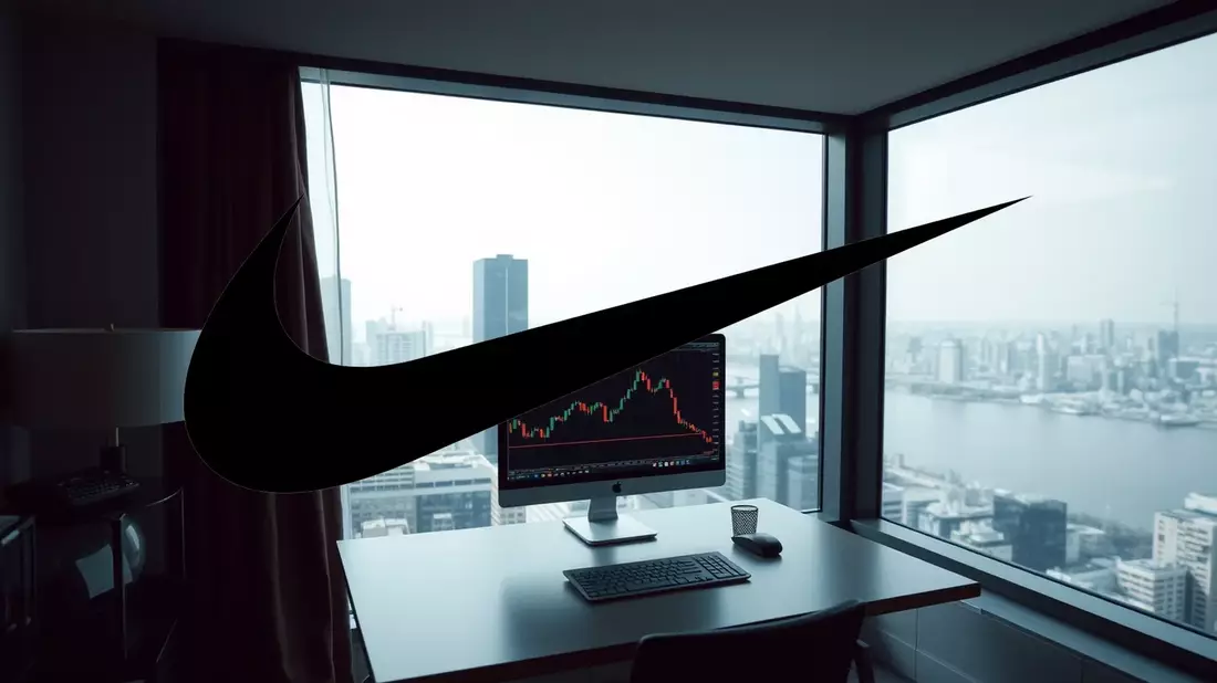 Nike: Los aranceles erosionan la rentabilidad del gigante deportivo Illustration mit AI erstellt übermittelt durch boerse-global.de
