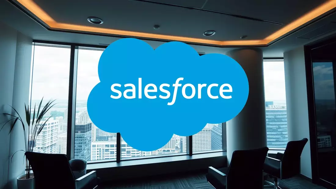Salesforce Stock Gains Momentum from Agentforce Revenue Surge Illustration mit AI erstellt übermittelt durch boerse-global.de