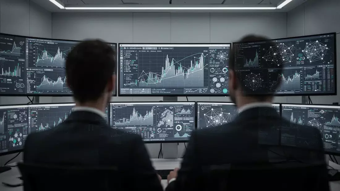 CSG Systems Aktie: Profis schichten um Illustration mit AI erstellt übermittelt durch boerse-global.de