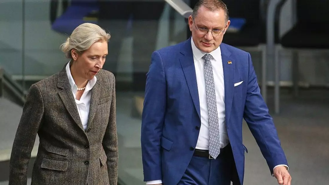 Alice Weidel und Tino Chrupalla (Archiv) - Bild: via dts Nachrichtenagentur