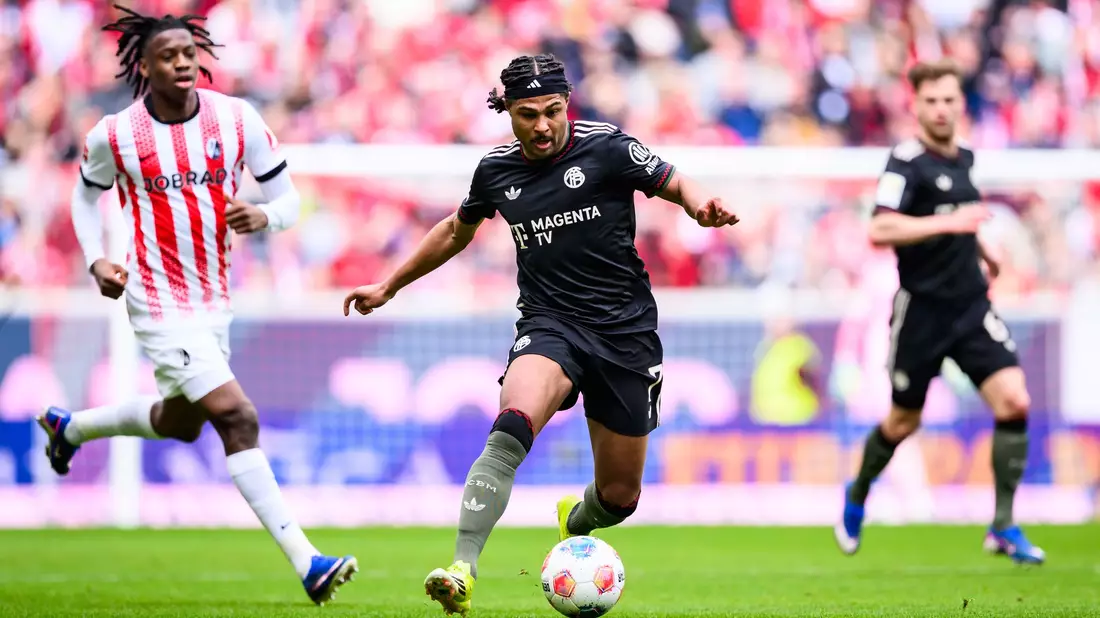 Kane-Vertreter in der Bayern-Spitze: Serge Gnabry. - Bild: Tom Weller/dpa