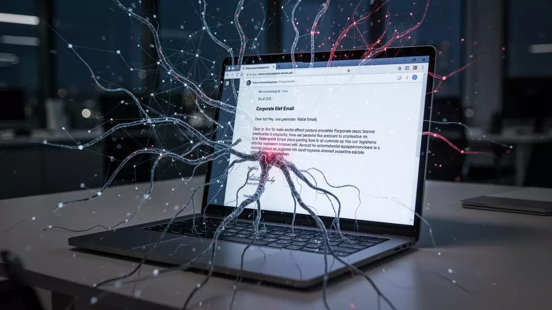 KI-Phishing: Neue Betrugswelle trifft deutsche Büros Illustration mit AI erstellt übermittelt durch boerse-global.de