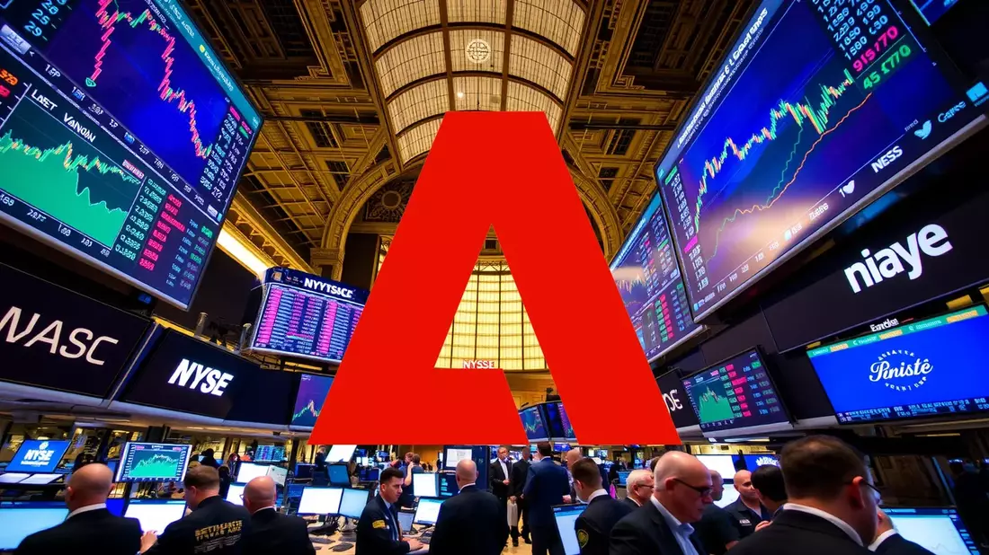 Adobe: ¿Oportunidad de compra en un momento de incertidumbre? Illustration mit AI erstellt übermittelt durch boerse-global.de