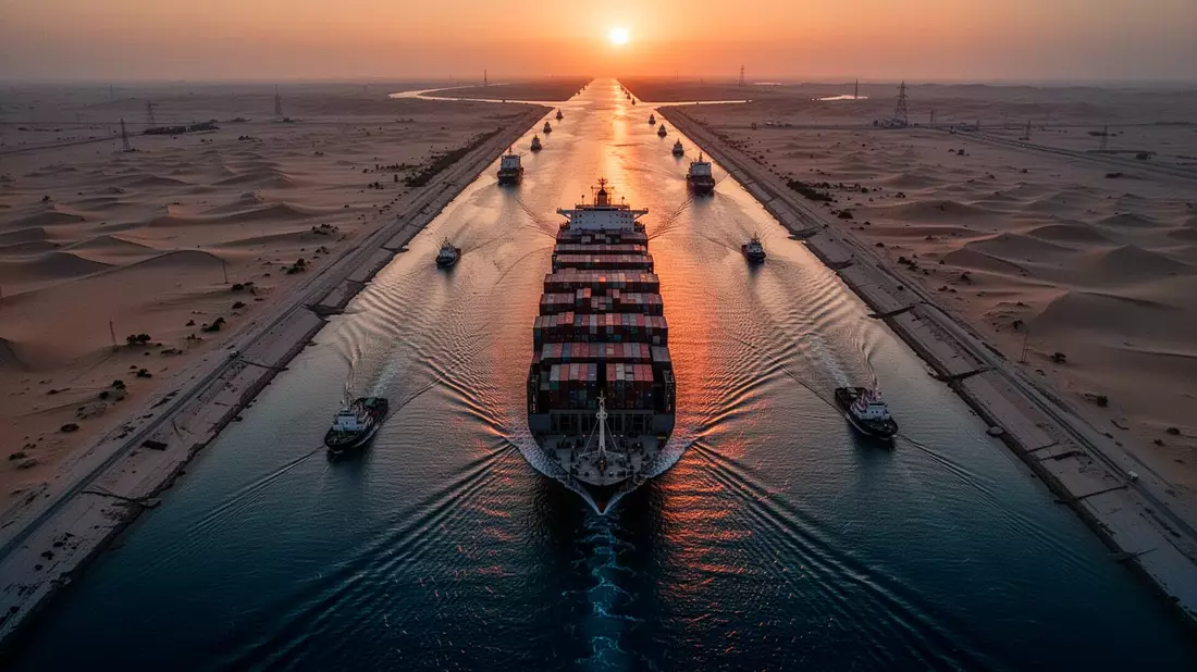 Suez-Kanal: Westliche Reedereien kehren erneut ab - Bild: über boerse-global.de