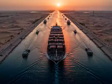 Suez-Kanal: Westliche Reedereien kehren erneut ab - Foto: über boerse-global.de