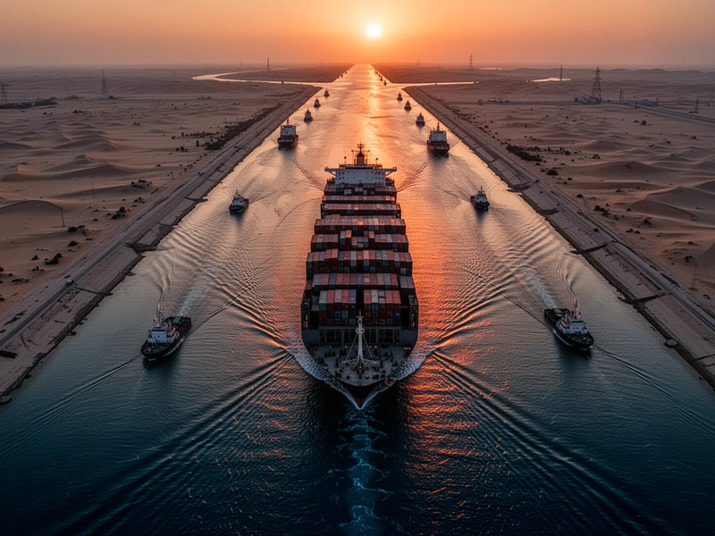Suez-Kanal: Westliche Reedereien kehren erneut ab - Foto: über boerse-global.de