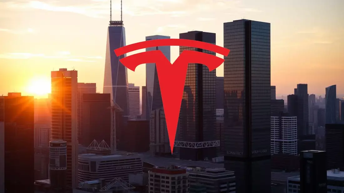 Tesla: El exceso de producción presiona los márgenes y centra la atención en el Robotaxi Illustration mit AI erstellt übermittelt durch boerse-global.de