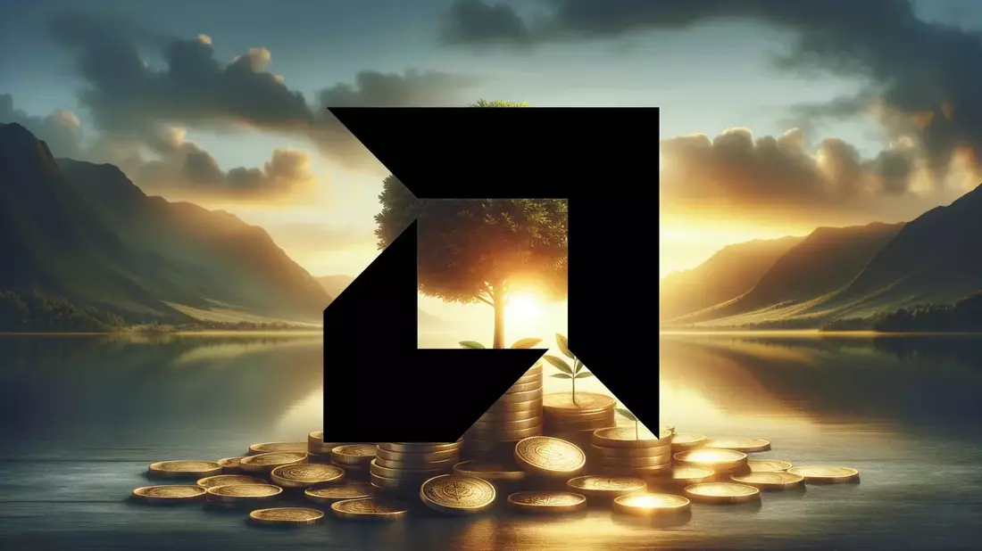 AMD se acerca a Nvidia: su nuevo chip supera un hito clave en inteligencia artificial Illustration mit AI erstellt übermittelt durch boerse-global.de