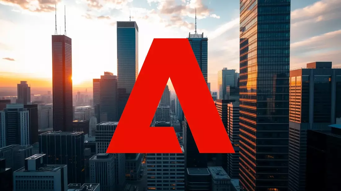 Adobe's Stock Reveals a Market Divided Illustration mit AI erstellt übermittelt durch boerse-global.de