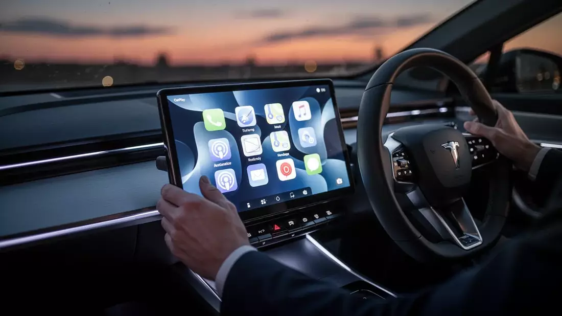 CarPlay öffnet sich für ChatGPT und Audiomack Illustration mit AI erstellt übermittelt durch boerse-global.de