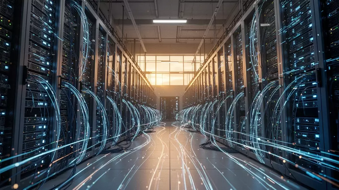 Global X Digitalinfra ETF: Milliardenmarkt Illustration mit AI erstellt übermittelt durch boerse-global.de