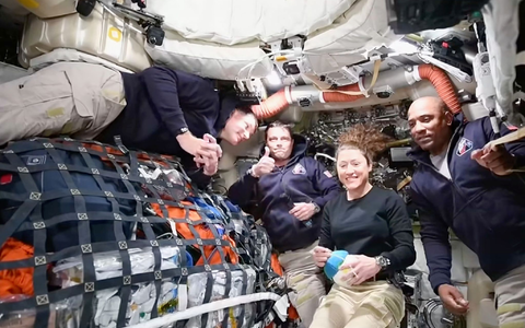 Die «Artemis 2»-Crew hat sich weiter von der Erde entfernt als jemals Menschen zuvor. - Foto: Uncredited/NASA/dpa Die «Artemis 2»-Crew hat sich weiter von der Erde entfernt als jemals Menschen zuvor. - Foto: Uncredited/NASA/dpa