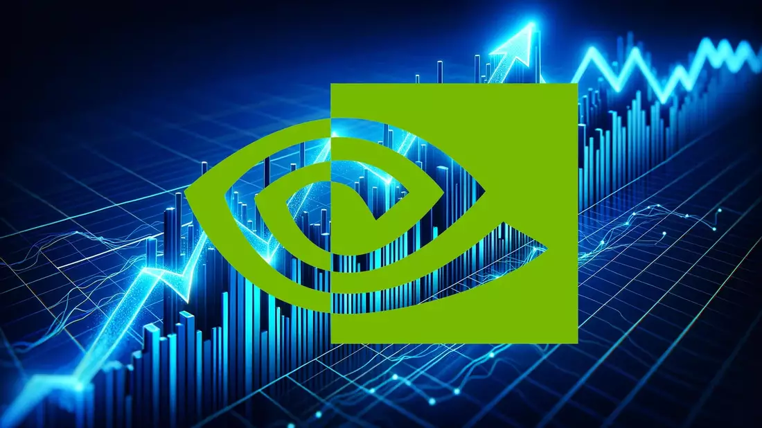Nvidia: ¿Por qué su cotización no refleja su espectacular crecimiento? Illustration mit AI erstellt übermittelt durch boerse-global.de