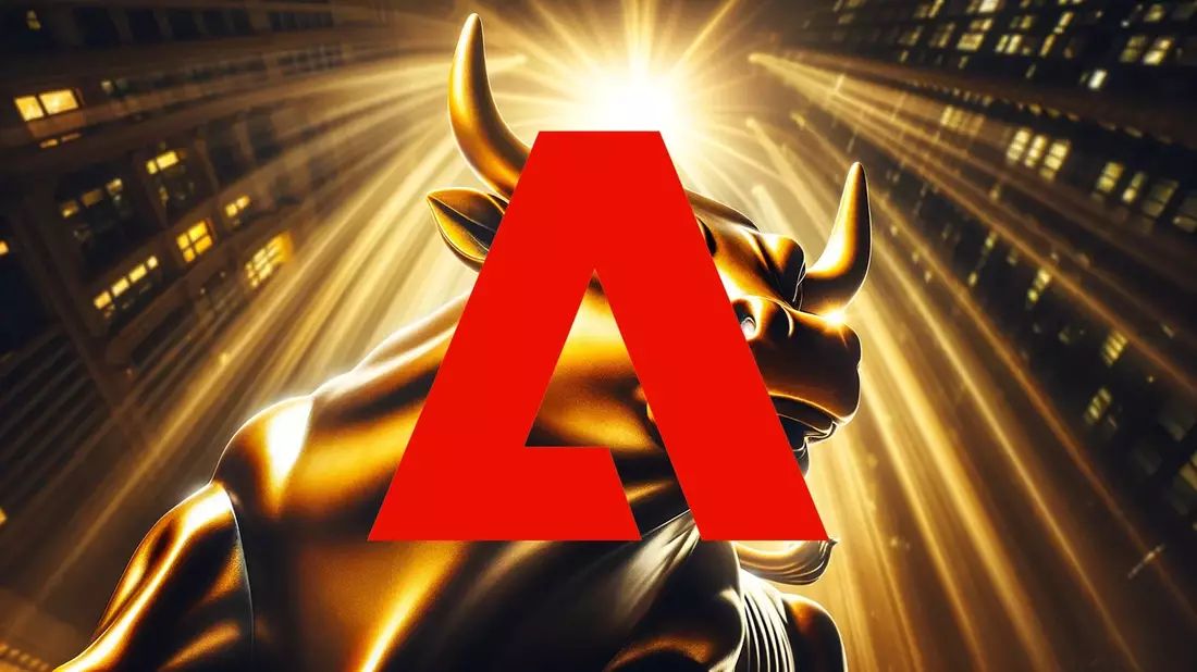 Adobe's Stock Struggles Despite Record Financial Performance Illustration mit AI erstellt übermittelt durch boerse-global.de