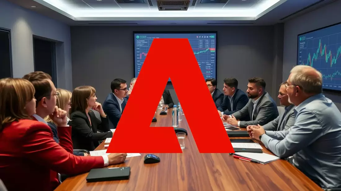 Adobe: Un Trimestre Histórico Sombreado por Grandes Cambios Illustration mit AI erstellt übermittelt durch boerse-global.de