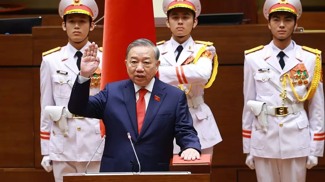 Der Hardliner To Lam ist nun der mächtigste Politiker in Vietnam seit Jahrzehnten.  - Bild: Duong Van Giang/VNA/AP/dpa