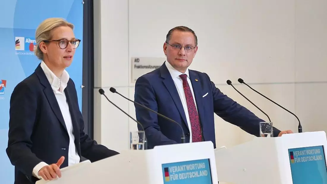 Alice Weidel und Tino Chrupalla (Archiv) - Bild: via dts Nachrichtenagentur