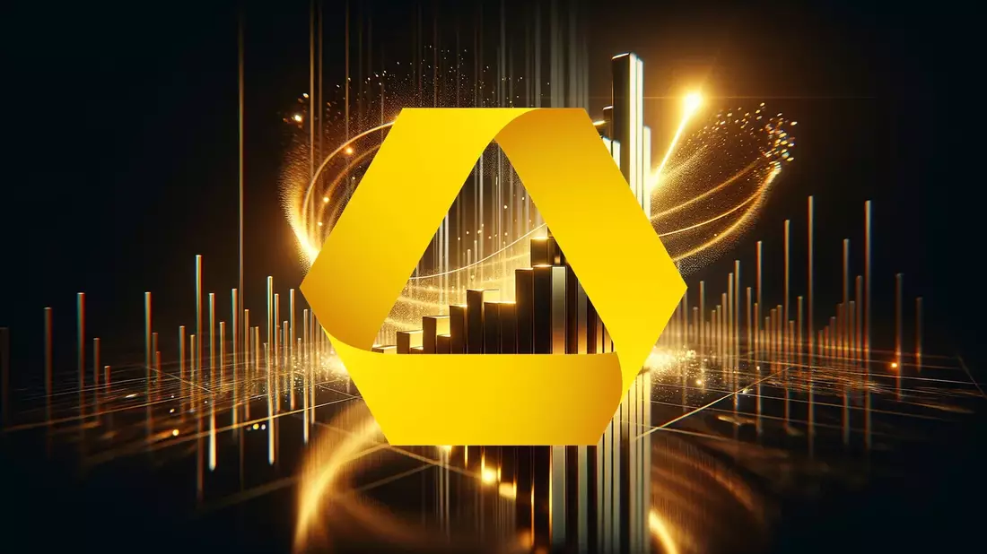 Commerzbank's Declining Share Price Strengthens UniCredit's Acquisition Bid Illustration mit AI erstellt übermittelt durch boerse-global.de