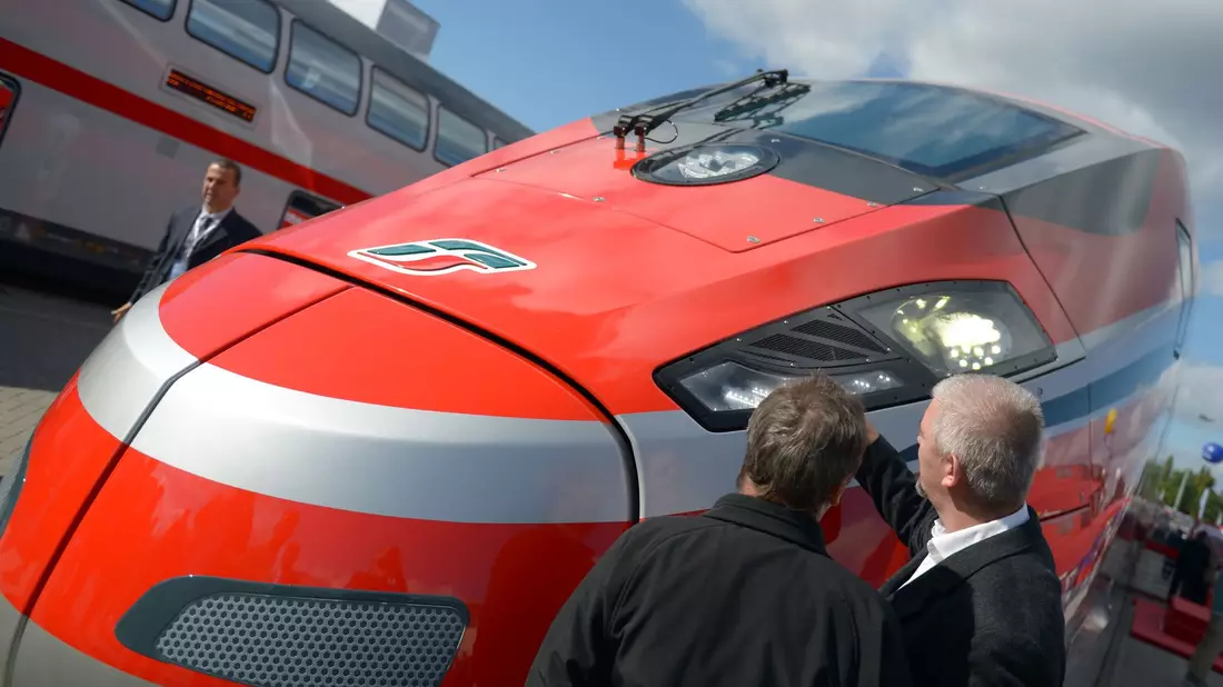 2014 war ein Frecciarossa 1000 in Berlin zu Gast - für eine Messe. (Archivbild) - Bild: picture alliance / dpa