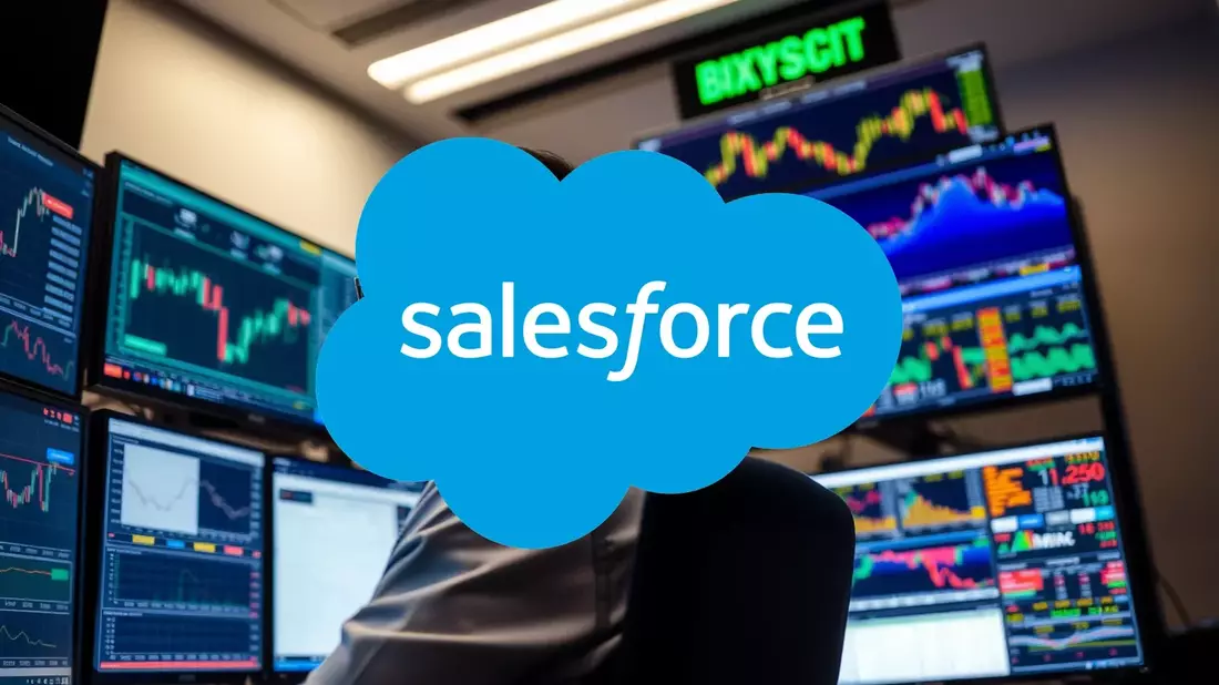 Salesforce: La acción se enfrenta a turbulencias en vísperas de un día clave Illustration mit AI erstellt übermittelt durch boerse-global.de