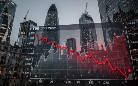 FTSE 350 Index: Deutlicher Rücksetzer - Foto: über boerse-global.de