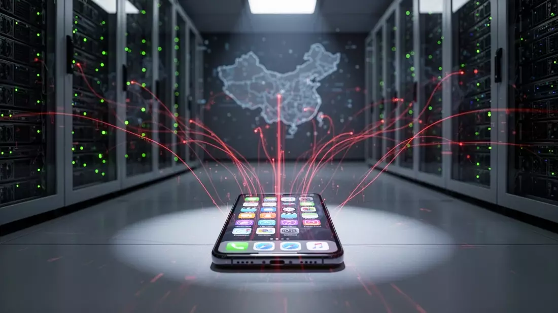 FBI warnt vor Datenklau durch chinesische Apps Illustration mit AI erstellt übermittelt durch boerse-global.de