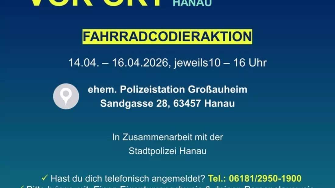 POL-OF: Finger weg! Mein Rad ist codiert! Kostenfreie Fahrradcodieraktion - Bild: presseportal.de
