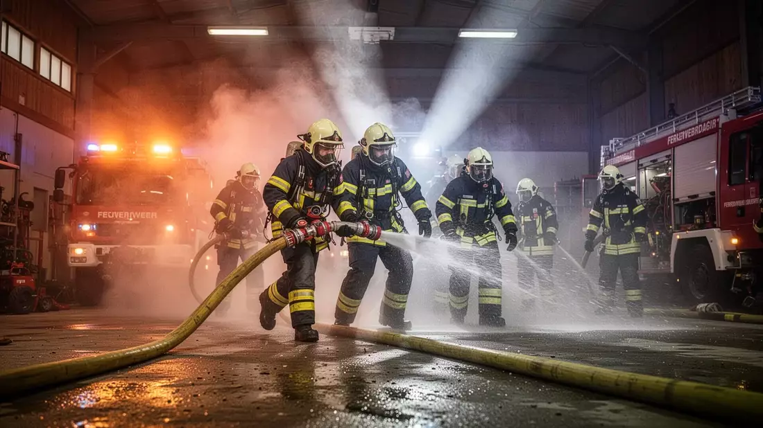 Feuerwehr Rudmanns: Brandübung unter Extrembedingungen - Bild: über boerse-global.de