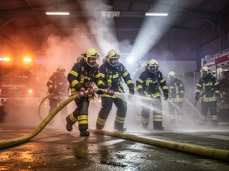 Feuerwehr Rudmanns: Brandübung unter Extrembedingungen - Foto: über boerse-global.de