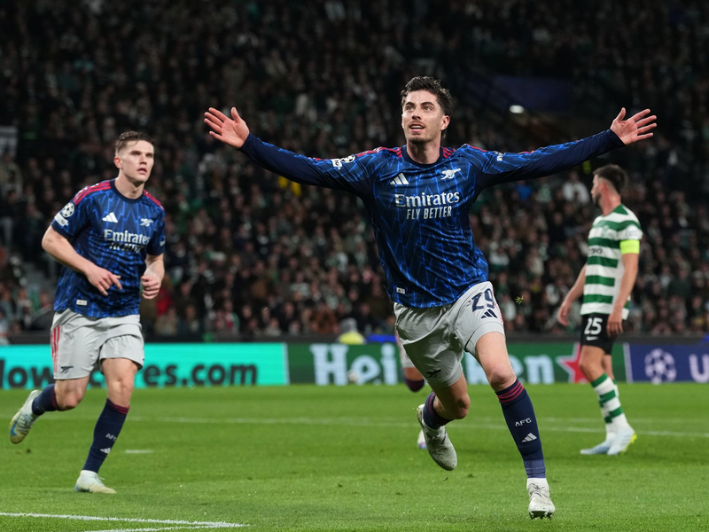 Kai Havertz avancierte in der Nachspielzeit zum Matchwinner. - Foto: Armando Franca/AP/dpa