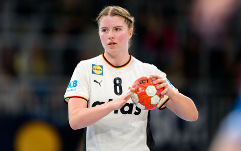 Nina Engel war beim Sieg gegen Nordmazedonien eine wichtige Stütze (Archivbild). - Foto: Marco Wolf/dpa Nina Engel war beim Sieg gegen Nordmazedonien eine wichtige Stütze (Archivbild). - Foto: Marco Wolf/dpa