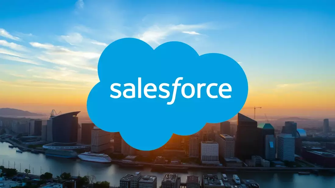 Salesforce: El contraste entre el éxito en IA y la desconfianza del mercado Illustration mit AI erstellt übermittelt durch boerse-global.de