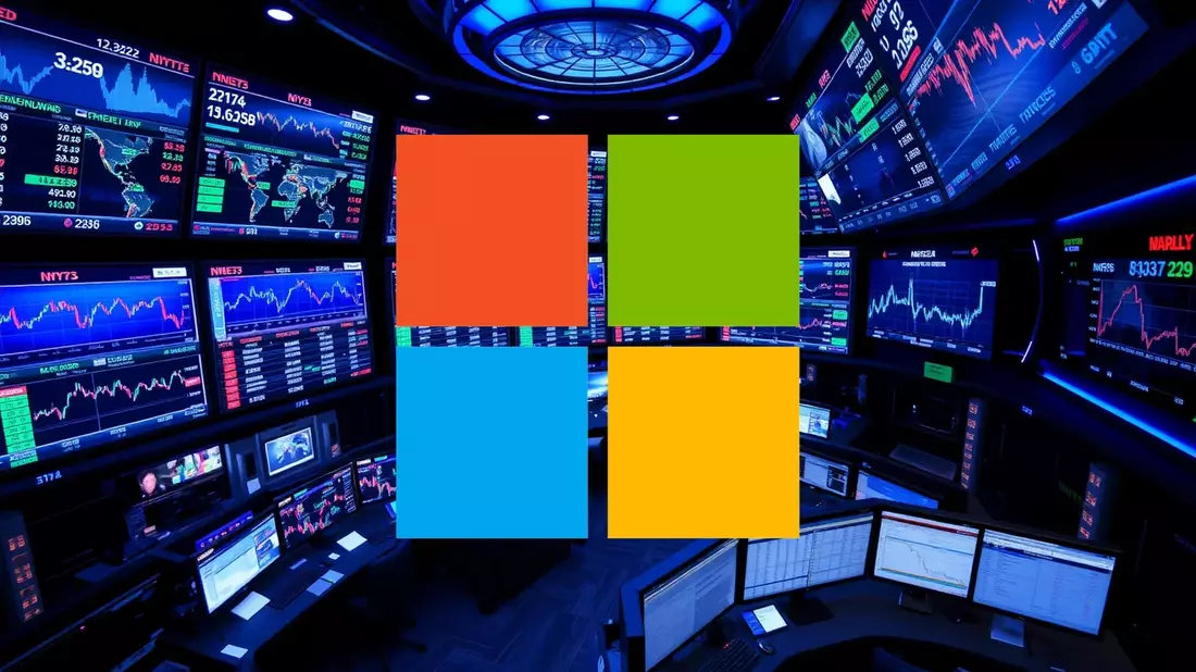 Microsoft: La corrección histórica que atrae a Wall Street Illustration mit AI erstellt übermittelt durch boerse-global.de
