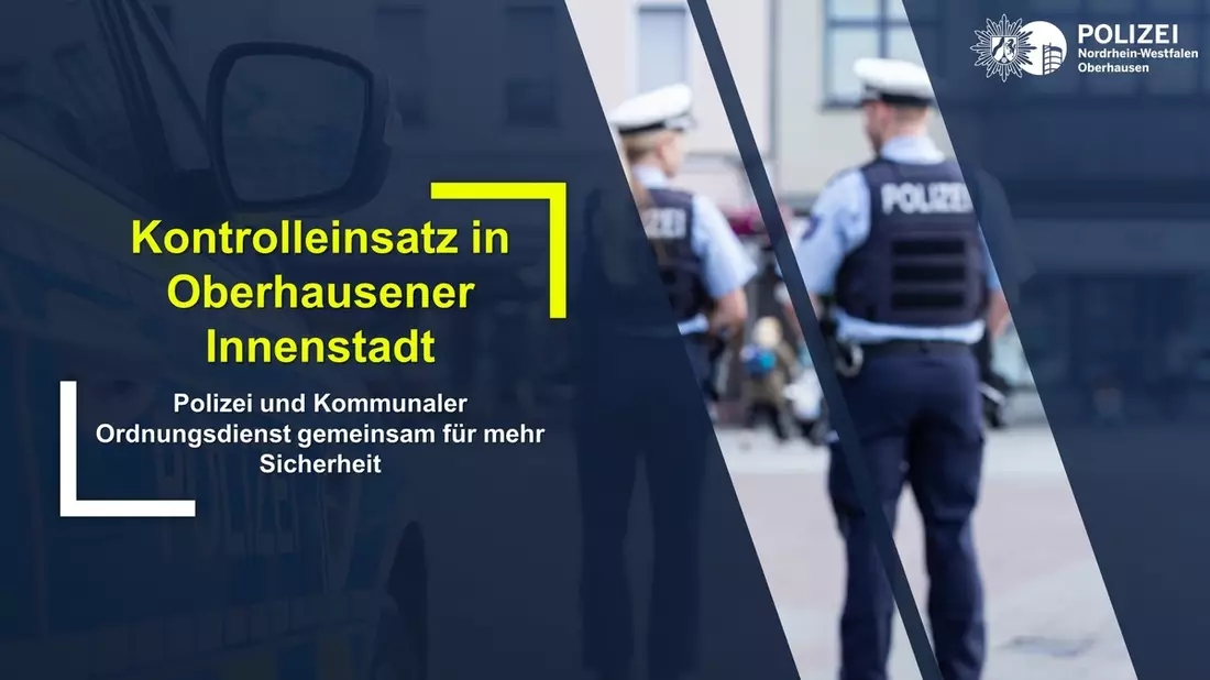 POL-OB: Kontrolleinsatz in Oberhausener Innenstadt - Polizei und Kommunaler Ordnungsdienst gemeinsam für mehr Sicherheit - Bild: presseportal.de