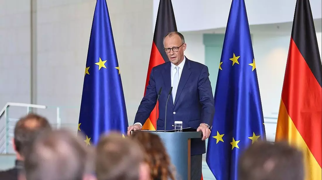 Friedrich Merz am 09.04.2026 - Bild: via dts Nachrichtenagentur