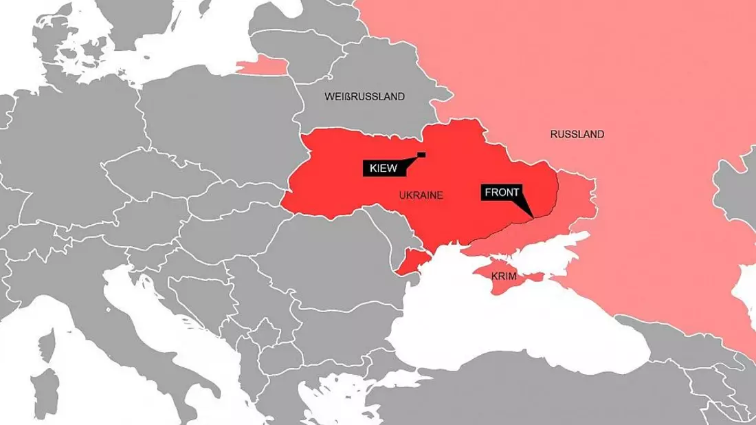 Frontverlauf in der Ukraine (Archiv) - Bild: via dts Nachrichtenagentur