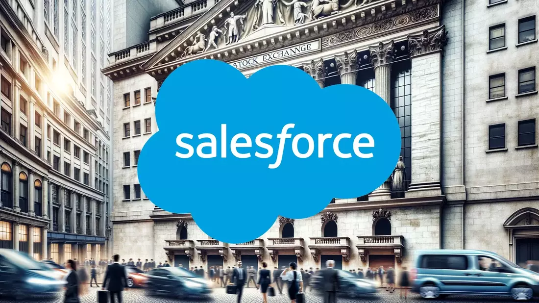 Salesforce Stock Caught in AI Crossfire as Analysts Clash Illustration mit AI erstellt übermittelt durch boerse-global.de