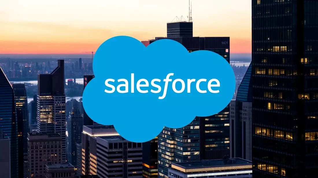 Salesforce Plunges to Three-Year Low as AI Anxiety Grips Software Sector Illustration mit AI erstellt übermittelt durch boerse-global.de