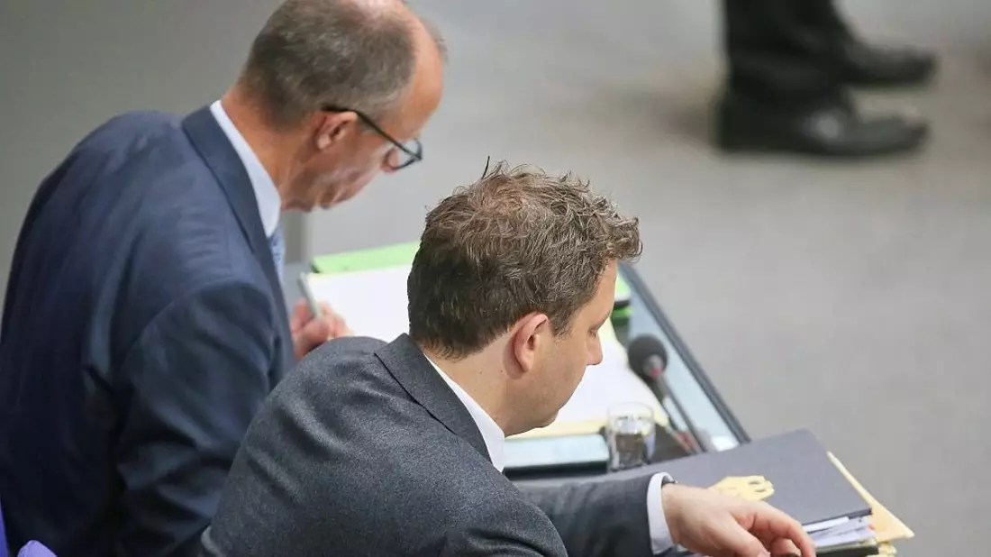 Friedrich Merz und Lars Klingbeil (Archiv) - Bild: via dts Nachrichtenagentur