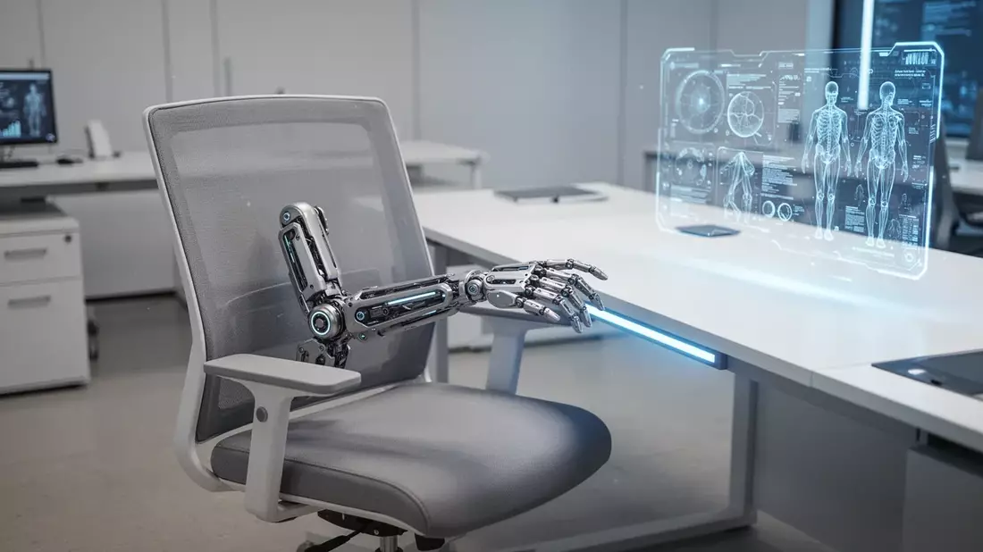 KI und Exoskelette revolutionieren den Arbeitsschutz Illustration mit AI erstellt übermittelt durch boerse-global.de