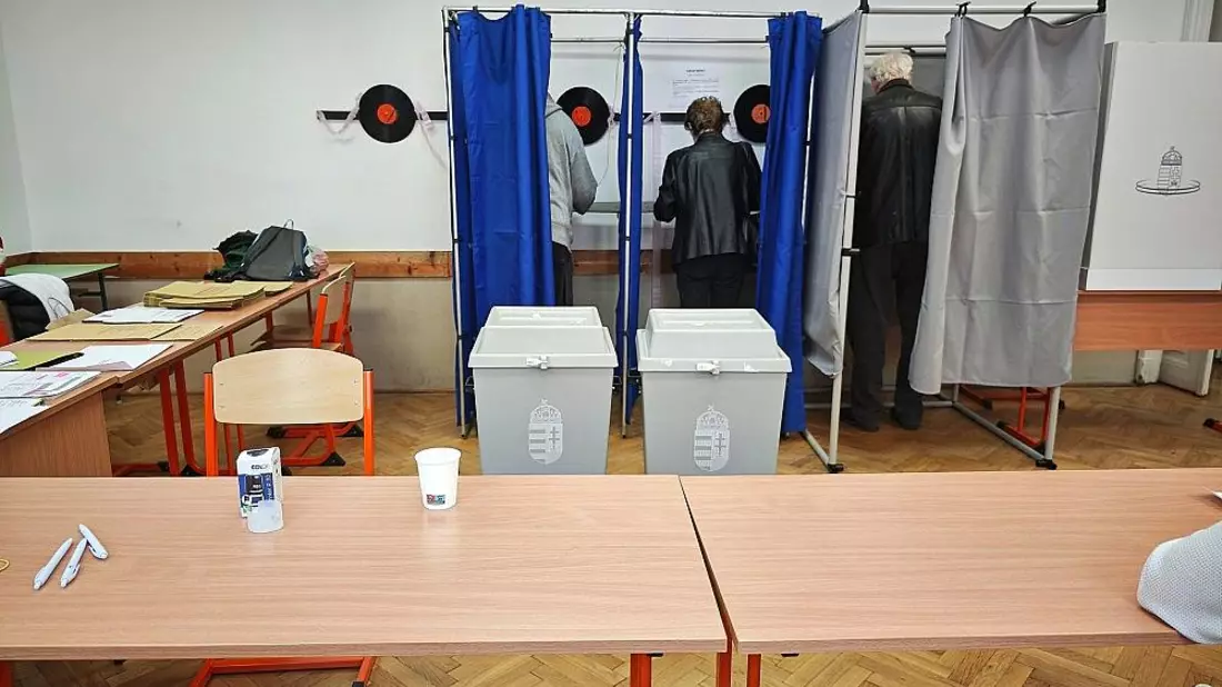 Wahllokal in Ungarn am 12.04.2026 - Bild: via dts Nachrichtenagentur