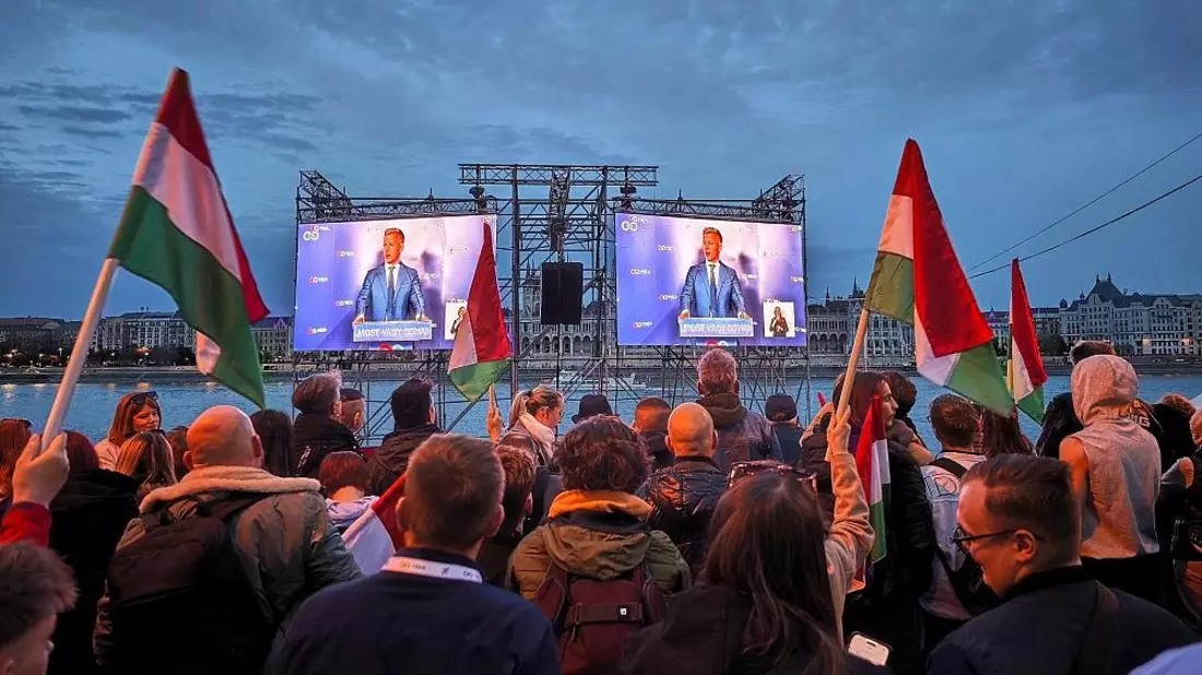 Péter Magyar am 12.04.2026 - Bild: via dts Nachrichtenagentur
