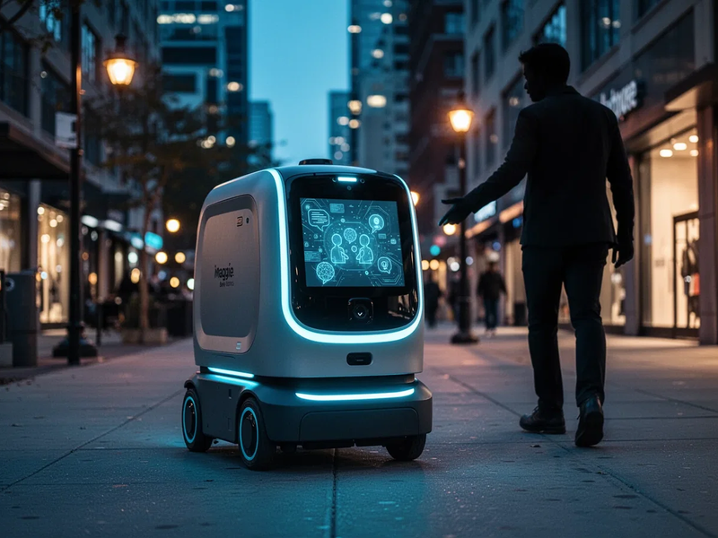 Serve Robotics: KI-Roboter Maggie plaudert auf dem Gehweg - Foto: über boerse-global.de