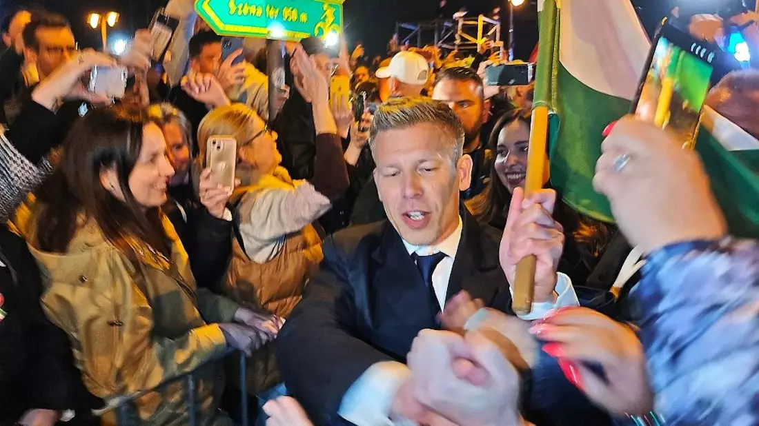 Péter Magyar am 12.04.2026 - Bild: via dts Nachrichtenagentur