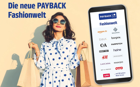 Die neue PAYBACK Fashionwelt bietet 200 Brands mit Modehighlights und Punkten on top / PAYBACK Fashion Week von 13. bis 19. April bietet viele zusätzliche Punkte-Sammelmöglichkeiten - Foto: presseportal.de