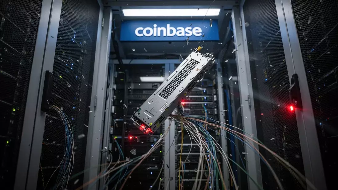 Coinbase Aktie: Alles bröckelt gleichzeitig Illustration mit AI erstellt übermittelt durch boerse-global.de