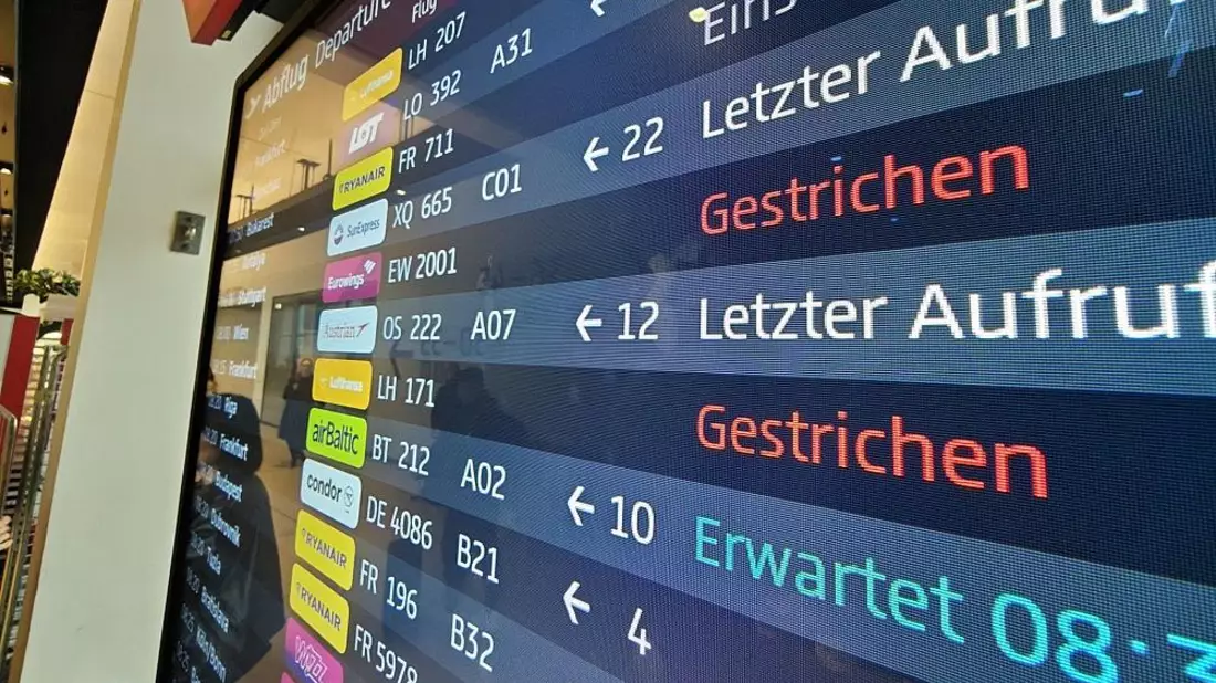 Flugstreichungen wegen Lufthansa-Piloten-Streik am 13.04.2026 - Bild: via dts Nachrichtenagentur