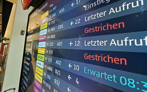 Flugstreichungen wegen Lufthansa-Piloten-Streik am 13.04.2026 - Foto: via dts Nachrichtenagentur