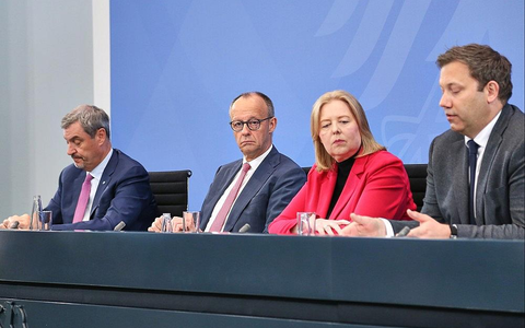 Pressekonferenz nach Koalitionsausschuss am 13.04.2026 - Foto: via dts Nachrichtenagentur