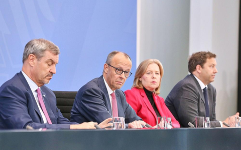 Pressekonferenz nach Koalitionsausschuss am 13.04.2026 - Foto: via dts Nachrichtenagentur